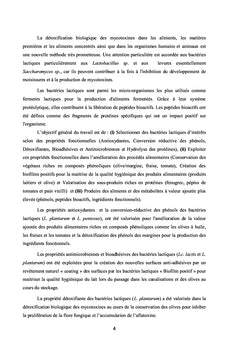 Valorisation des propriétés fonctionnelles des bactéries lactiques