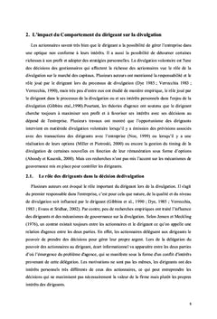 Profil psychologique du Dirigeant Fraudeur
