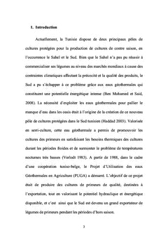 La géo-serriculture dans le territoire oasien Tunisien