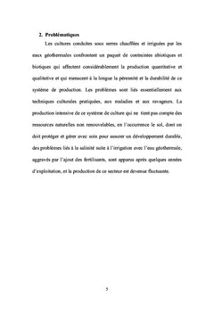 La géo-serriculture dans le territoire oasien Tunisien