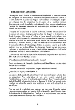 Analyse des risques santé et sécurité au travail
