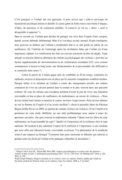 L'impact de la maltraitance infantile sur la personnalité du sujet: