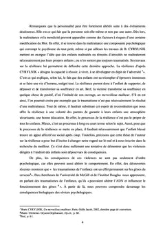 L'impact de la maltraitance infantile sur la personnalité du sujet: