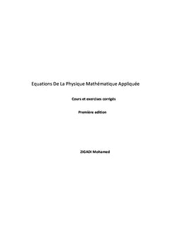 Équations de la physique mathématique appliquée