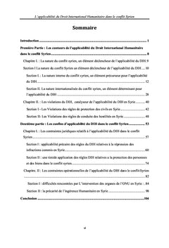 L'applicabilité du droit international humanitaire