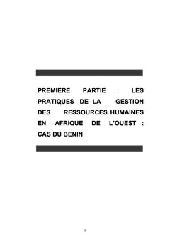 La visibilité stratégique de la gestion des ressources humaines en Afrique de l'Ouest
