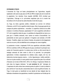 Performance des éléments nutritifs NPK sur la culture du maïs au Togo