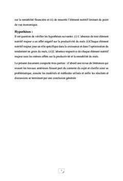 Performance des éléments nutritifs NPK sur la culture du maïs au Togo