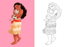 Disney princesses - Maxi Colo avec modèles