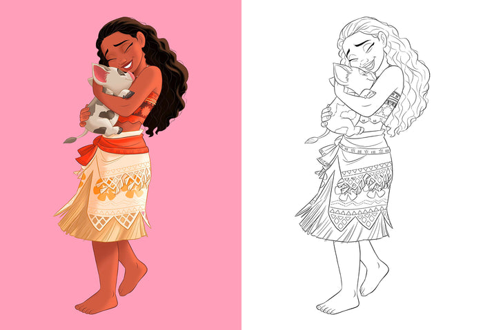 Disney princesses - Maxi Colo avec modèles