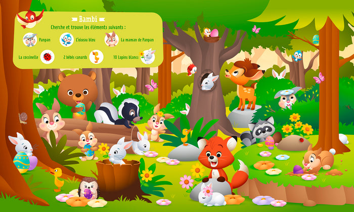 DISNEY BABY - Mon Cherche et Trouve - Les Lapins - Plus de 90 éléments à trouver