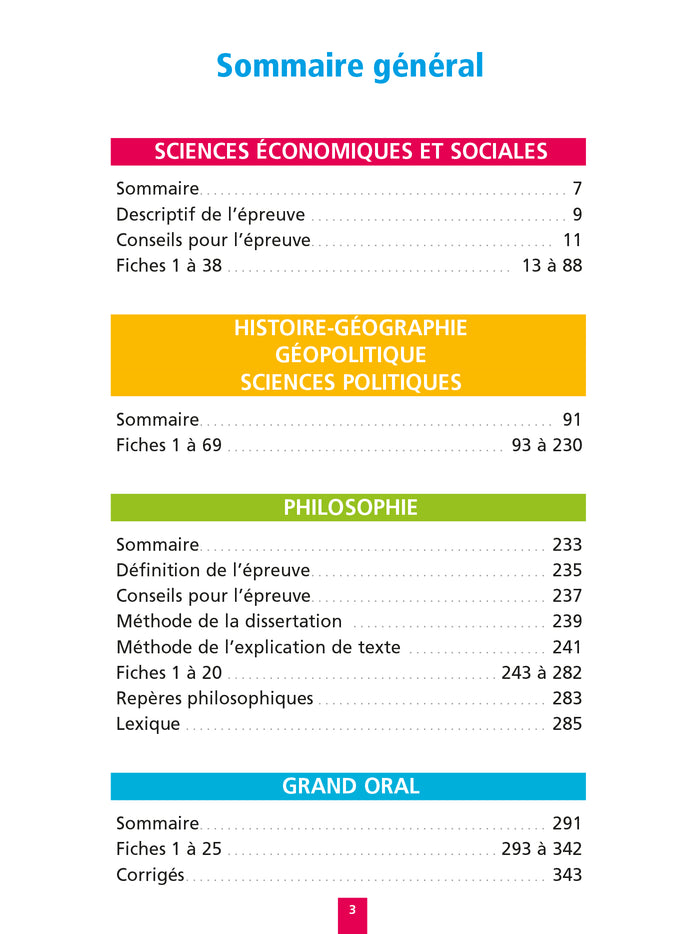 Objectif Bac Fiches Tout-en-un Tle Spé SES + HGGSP + Philo + Grand Oral
