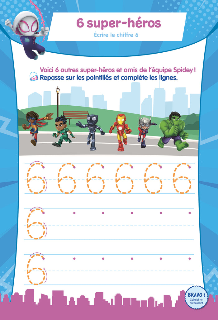 Disney Spidey et ses amis extraordinaires Mon super bloc d'activités de Moyenne Section