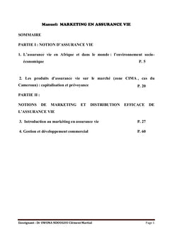Le marketing en assurance vie