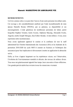 Le marketing en assurance vie