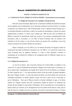 Le marketing en assurance vie