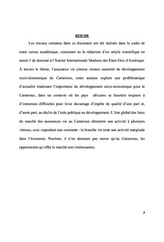 Impacts de l'assurance vie: