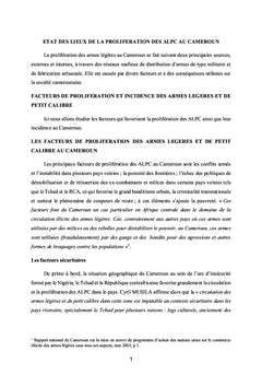 L'action de la gendarmerie nationale dans la lutte contre la prolifération des armes