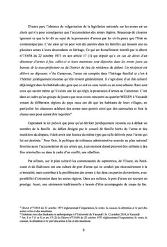 L'action de la gendarmerie nationale dans la lutte contre la prolifération des armes