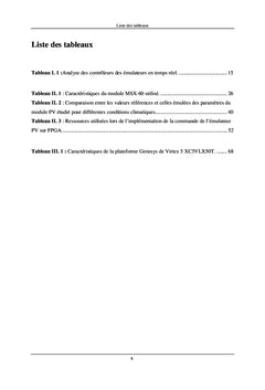 Émulateur Solaire Photovoltaïque :