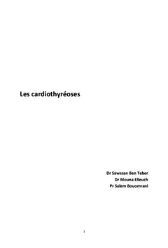 Les cardiothyréoses