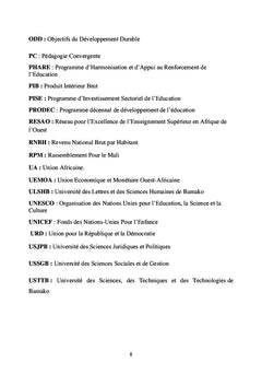 Fréquentation d'un CDPE, Eveil et Acquisitions des Elèves au Mali