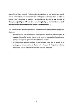 Les réformes juridiques et fiscales du secteur plasturgique au Maroc