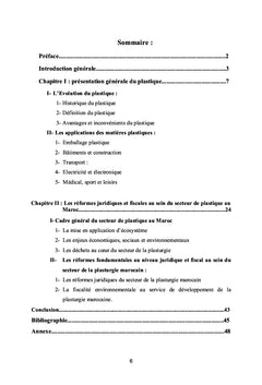 Les réformes juridiques et fiscales du secteur plasturgique au Maroc