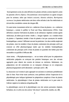La phytothérapie en médecine vétérinaire