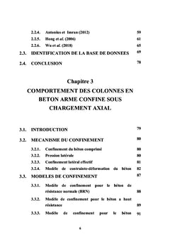 Confinement des colonnes en béton à haute résistance