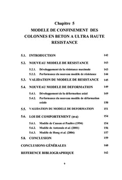 Confinement des colonnes en béton à haute résistance