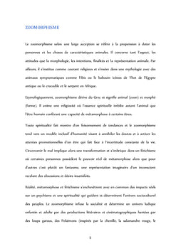 Zoomorphisme - Culture - Spiritualité