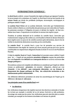 Le contrôle fiscal au Mali