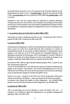 Le contrôle fiscal au Mali