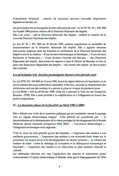 Le contrôle fiscal au Mali