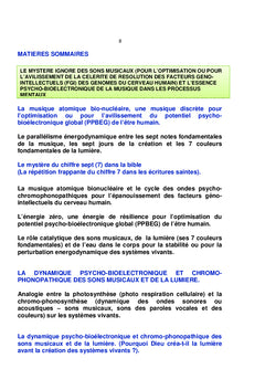 La musique et la dimension psycho-bioélectronique et chromophonopathique de l'être humain