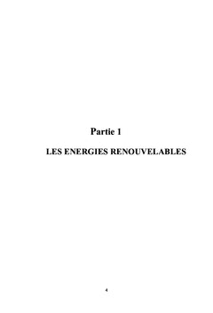Les énergies renouvelables