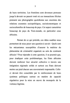 La criminalité organisée, source d'insécurité en Afrique