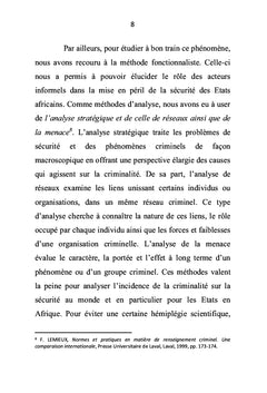 La criminalité organisée, source d'insécurité en Afrique