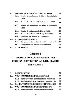 Confinement des colonnes en béton a haute résistance