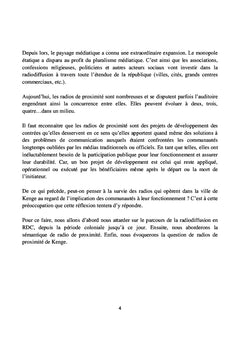 Vision panoramique de l'évolution de la Radiodiffusion sonore en RD Congo