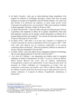Vision panoramique de l'évolution de la Radiodiffusion sonore en RD Congo