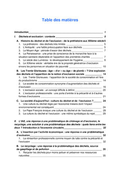 Personnes éloignées de l'emploi et problématique des déchets :