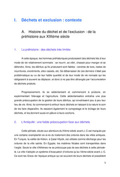 Personnes éloignées de l'emploi et problématique des déchets :