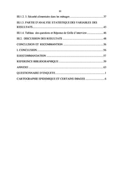 Les facteurs associés à la survenue de l'épidemie de Choléra