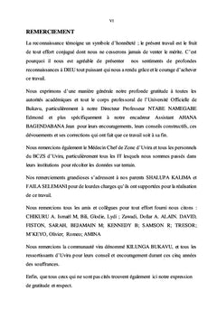 Les facteurs associés à la survenue de l'épidemie de Choléra