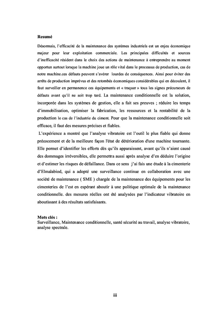 Surveillance et diagnostic des défaillances dans les cimenteries