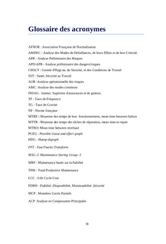 Surveillance et diagnostic des défaillances dans les cimenteries