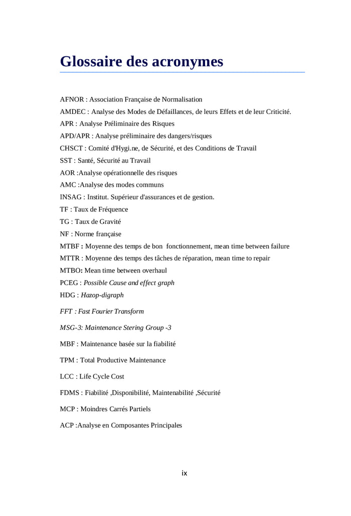 Surveillance et diagnostic des défaillances dans les cimenteries