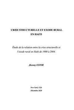 Crise Structurelle et Exode Rural en Haïti